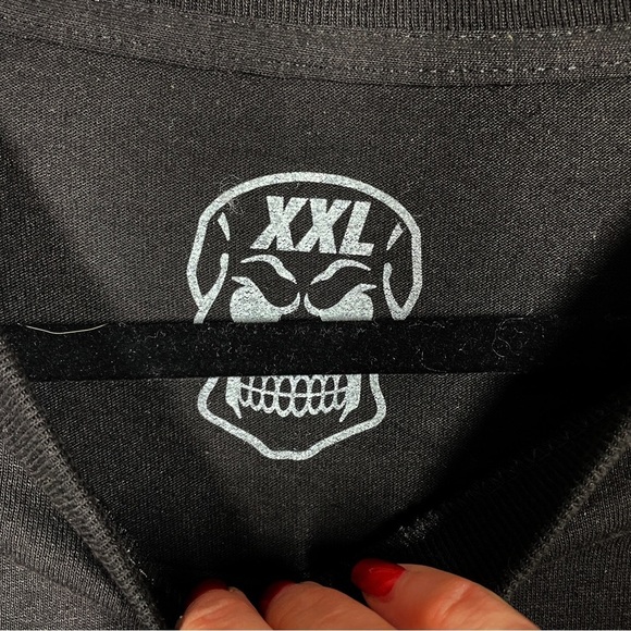 Death Club Skull Machine Gun Graphic Black Short Sleeve Tee 2X - Picture 5 of 5